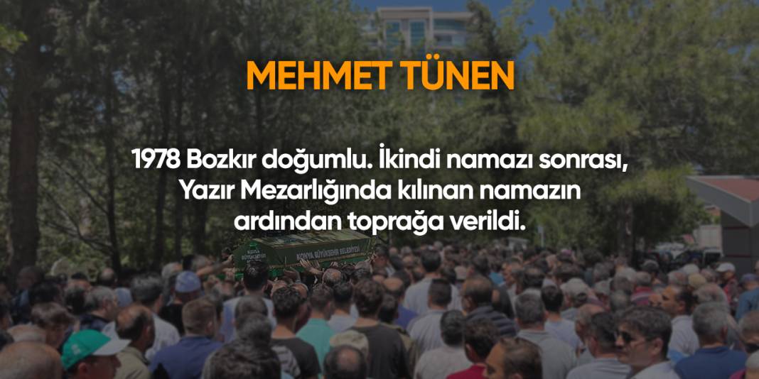 Konya'da bugün vefat edenler | 28 Nisan 2025 11